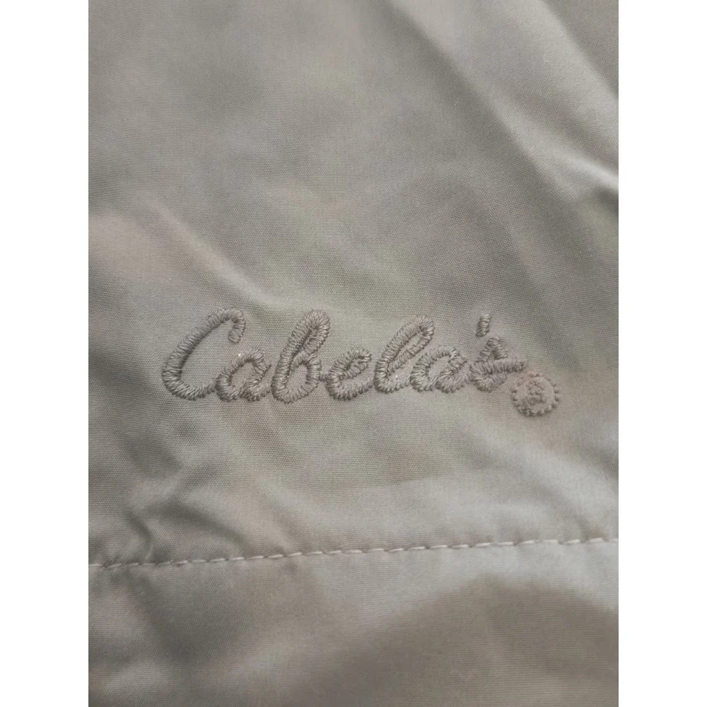 Cabela's Windcrest 1/2 Zip Pullover Jacket Men's 2XL Olive Green Mesh Lined